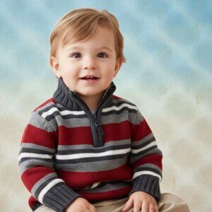 The Children's Place Stripe Knit Sweater 12 Months